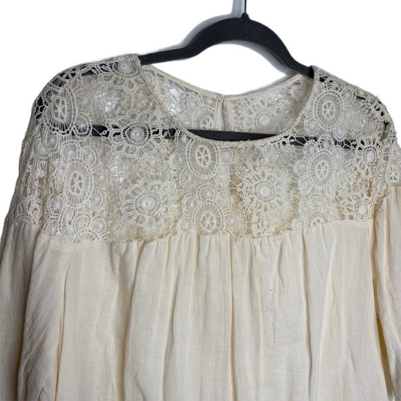 Cream Lace Women's Top - Picture 3 of 7